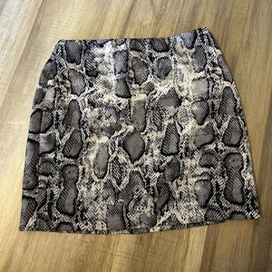 Princess Polly snakeskin skirt
